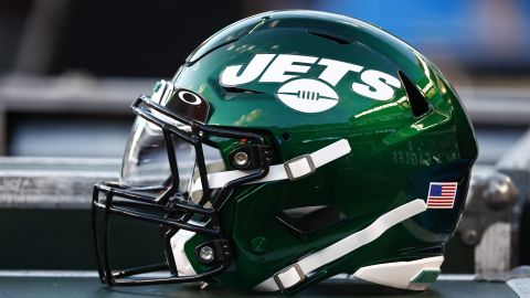 Casco de los New York Jets.