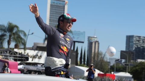 Checo Pérez durante el Gran Premio de México en 2024.