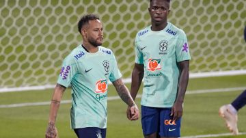 Neymar Jr. y Vinícius Jr. con la selección de Brasil.