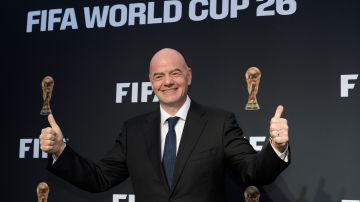 Gianni Infantino, presidente de FIFA, durante la presentación del calendario oficial del Mundial 2026.