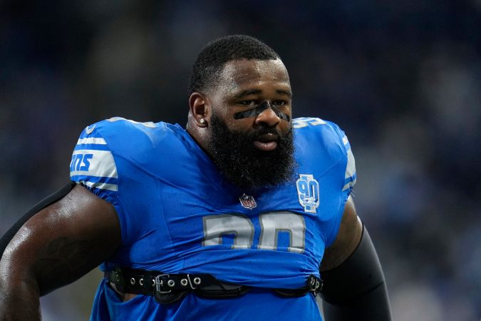 Isaiah Buggs cuando era jugador de los Detroit Lions.