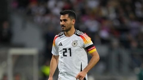 İlkay Gündogan durante un amistoso entre Alemania y Ucrania.