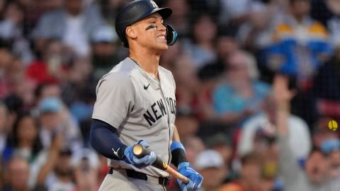 Aaron Judge durante un encuentro ante Boston Red Sox.