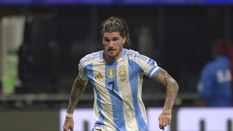 Rodrigo de Paul con Argentina en la Copa América 2024. Foto: Jason Allen.