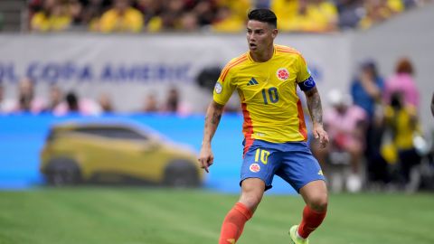 James Rodríguez durante partido ante Paraguay en la Copa América 2024. Photo/Kevin M. Cox.