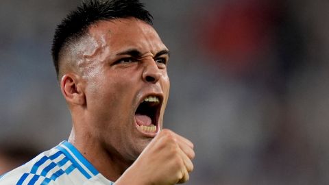 Lautaro Martínez anotó su primer gol con Argentina en esta Copa América ante Canadá.