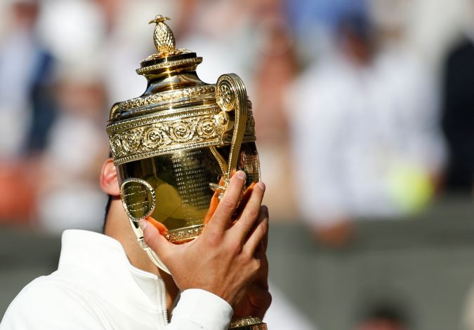 Trofeo de Wimbledon.