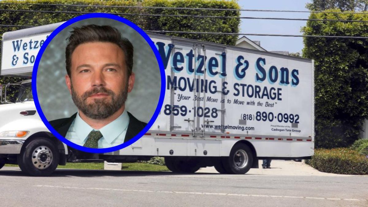Aseguran que Ben Affleck recibió un camión de mudanza en su nueva casa