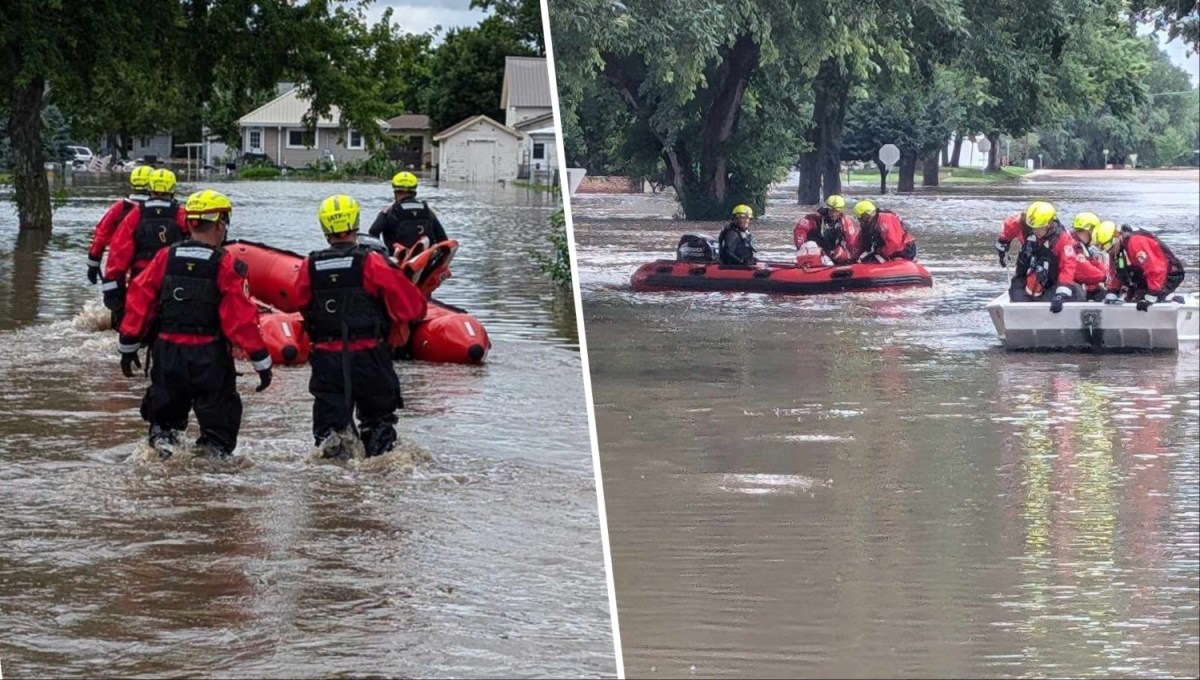 Inundaciones al noroeste de Iowa provocan evacuaciones y el rescate de cientos de personas