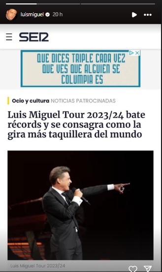 Publicación de Luis Miguel