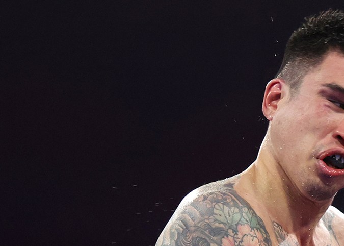 Teófimo López vs. Steve Claggett. Foto: Cortesía / Top Rank.