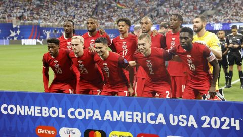 Once inicial de Canadá antes del partido inaugural de la Copa America 2024 ante Argentina.