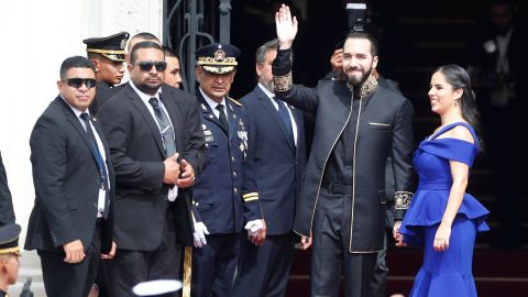 Nayib Bukele se reunió con Donald Trump Jr tras asistir a la investidura presidencial en El Salvador