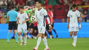 Cristiano Ronaldo durante el partido entre Portugal y Georgia.