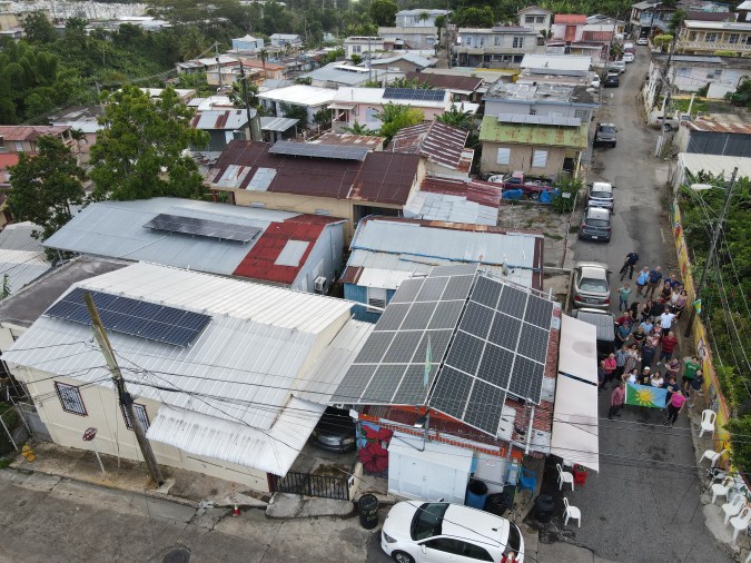 Proyectos de energía solar de Casa Pueblo en Adjuntas, Puerto Rico.
