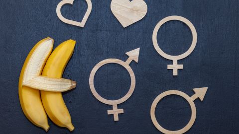 Sex,Education,Concept-letters,,Two,Bananas,On,A,Chalkboard.,Free,Choice.