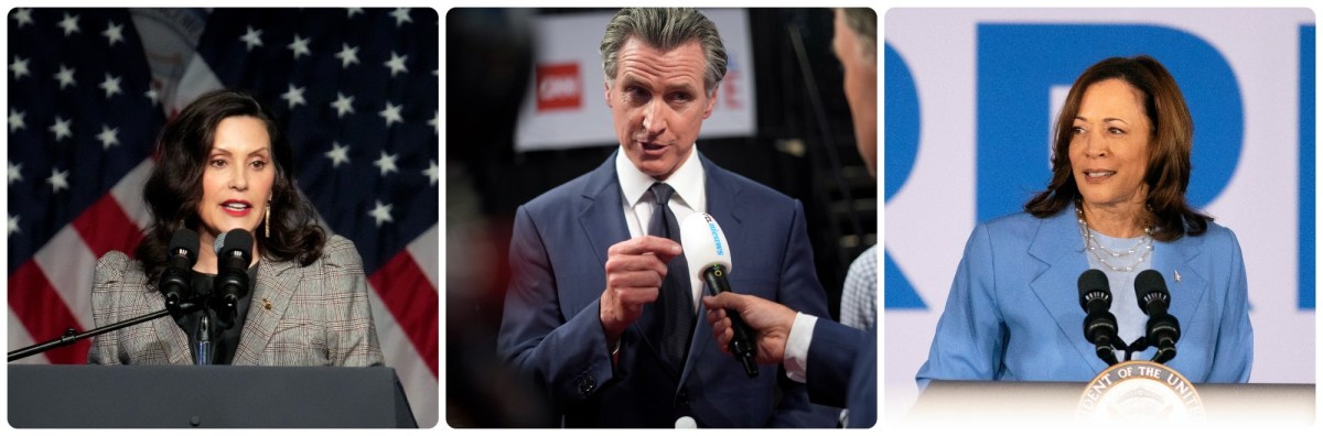 Harris, Whitmer y Newsom, los tres demócratas que suenan como posibles sustitutos de Biden a candidatura presidencial