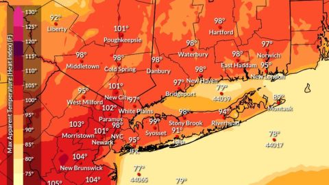 Temperatura hoy martes en NYC y área triestatal.