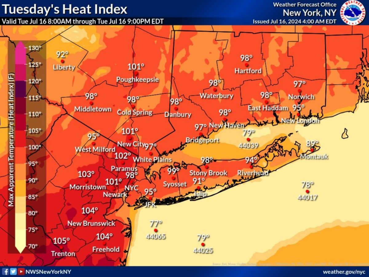 El calor no da respiro en Nueva York y afecta la calidad del aire: dos días más de sofoco, al menos