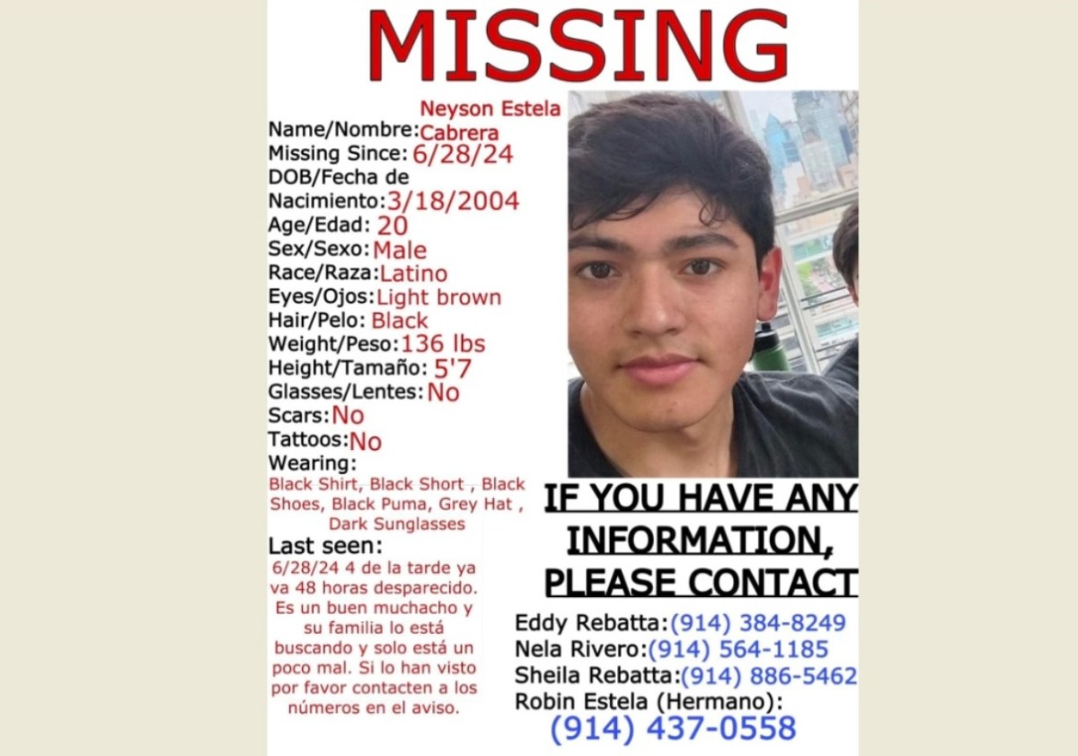 Alerta por joven latino desaparecido en Nueva York