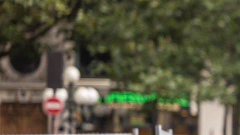 Fuerzas de seguridad de Francia controlan los accesos a las áreas olímpicas de París 2024.