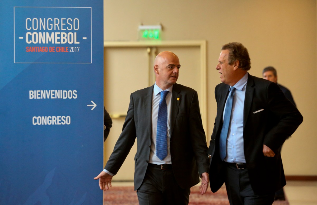 Detienen a presidente de la Federación Colombiana de Fútbol y su hijo tras final de Copa América