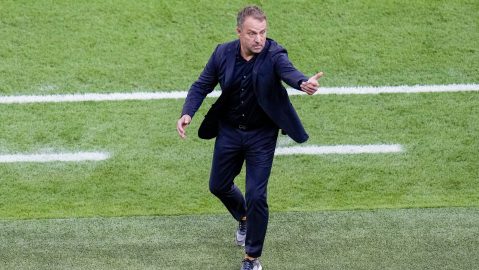 Hansi Flick durante el Mundial de Qatar 2022.