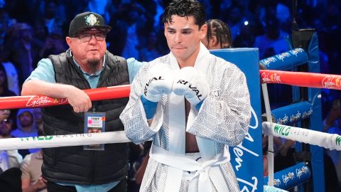 Ryan García durante su combate ante Devin Haney.