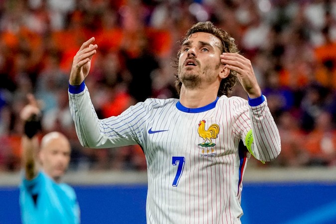 Antoine Griezmann en el último encuentro ante Bélgica.