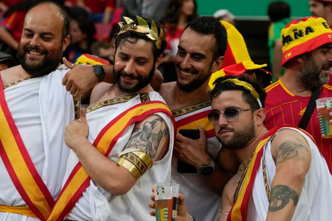 Fanáticos españoles en la Eurocopa 2024.