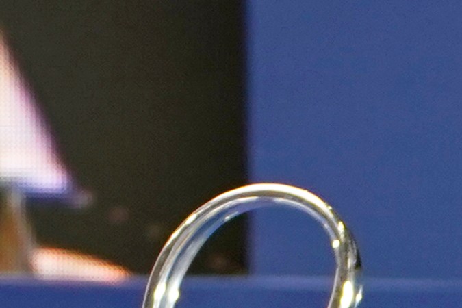 Kylian Mbappé en su presentación como jugador del Real Madrid.