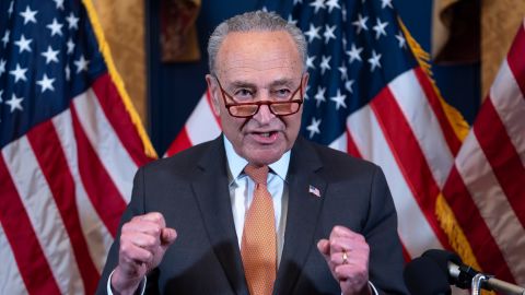 El líder de la mayoría en el Senado, Chuck Schumer.