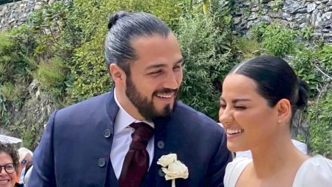 Andrés Tovar y Maite Perroni el día de su boda en octubre de 2022.