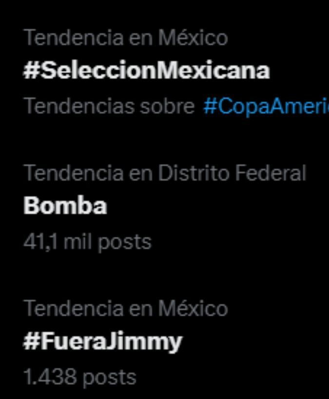 Tendencia en X donde se pide la renuncia de Jaime Lozano a la selección mexicana tras eliminación en Copa América. Foto: Captura de pantalla.