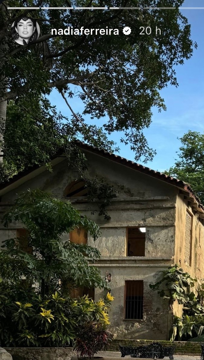 Nadia Ferreira compartió fotos de la Hacienda San Gabriel de las Palmas.