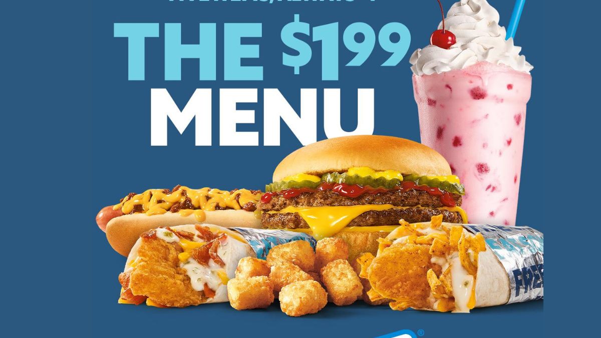 Sonic anuncia nuevo menú de $1,99 dólares: wraps de queso y más