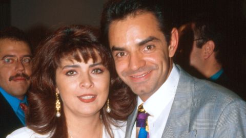 Victoria Ruffo y Eugenio Derbez en el año 1997.