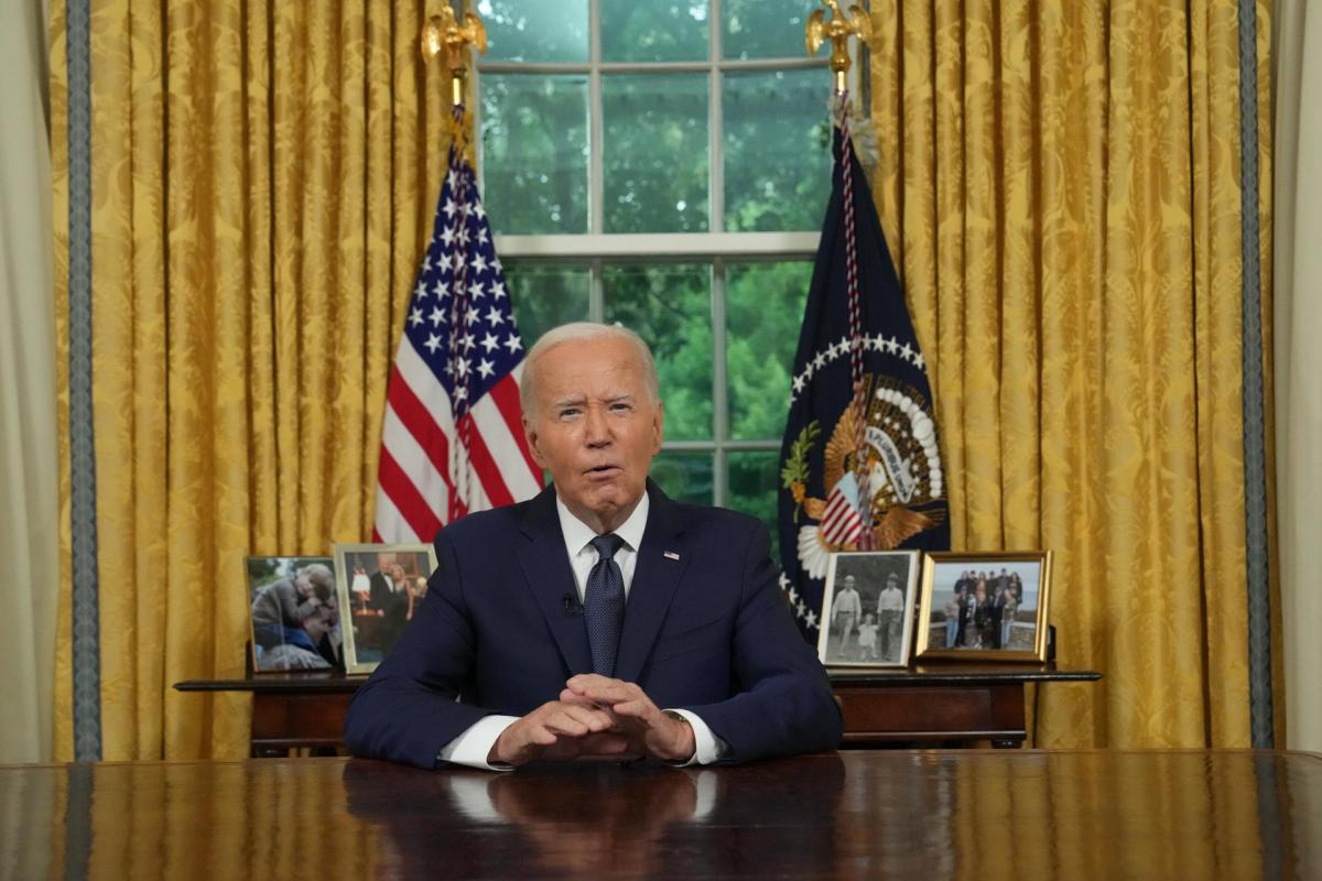 Biden llama a la unidad nacional desde la Oficina Oval tras el atentado contra Trump