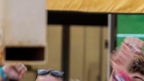 Hinchas ingleses en el Inglaterra y Suiza.