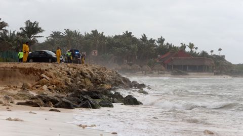 Huracán Beryl en Tulum, México