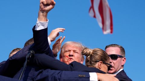 Donald Trump daba un discurso en Pensilvania cuando resultó herido