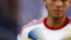 Yangel Herrera en el partido entre Jamaica y Venezuela.