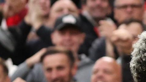 Luis Diaz celebra tras marcar el 1-0 en el partido entre el  Liverpool FC y el Brentford FC.