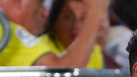 Diego Simeone durante el juego de su equipo ante el Villarreal.