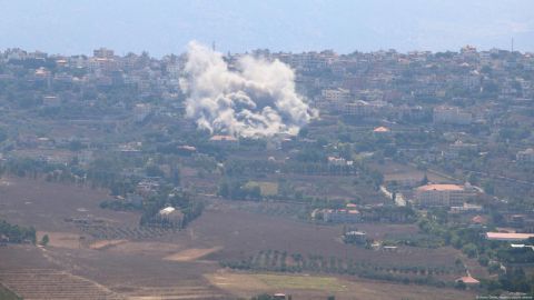 El ejército de Israel identificó 20 proyectiles lanzados desde Líbano.