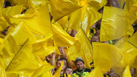 Hinchas del Borussia Dortmund.