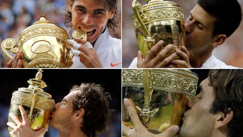 Entre Nadal, Federer y Djokovic hay 66 Grand Slam,