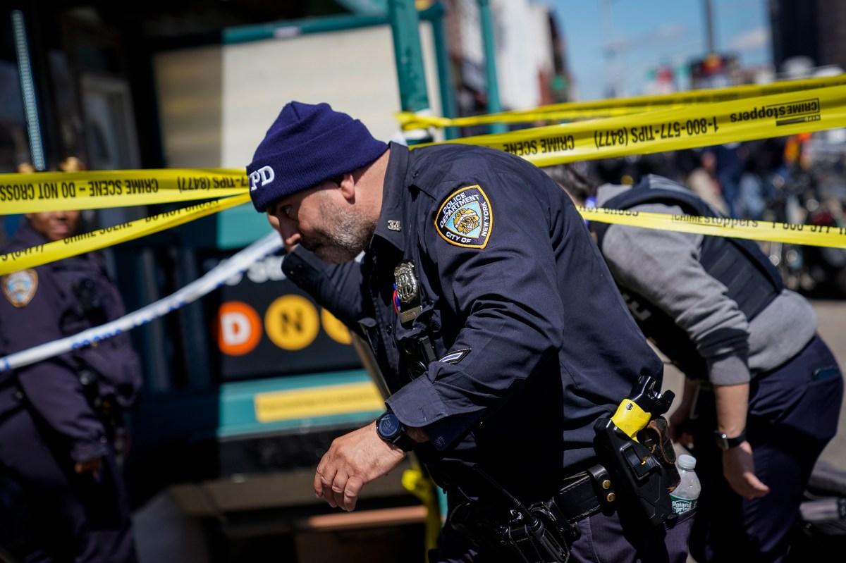 Three teenagers are wanted after stabbing a girl outside a Brooklyn subway