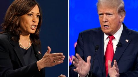 Kamala Harris y Donald Trump en debate