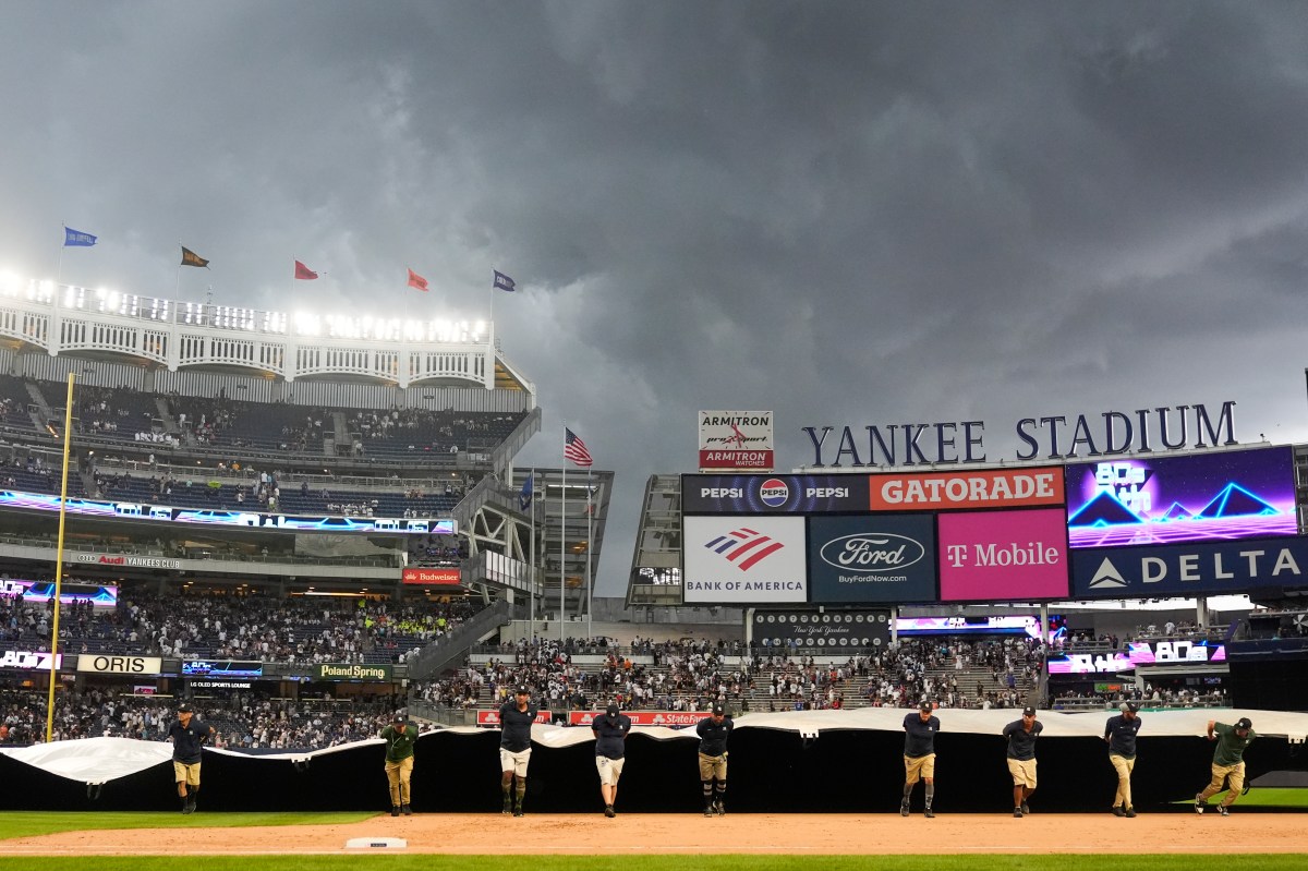 Yankees vs. Angels game suspended due to weather conditions